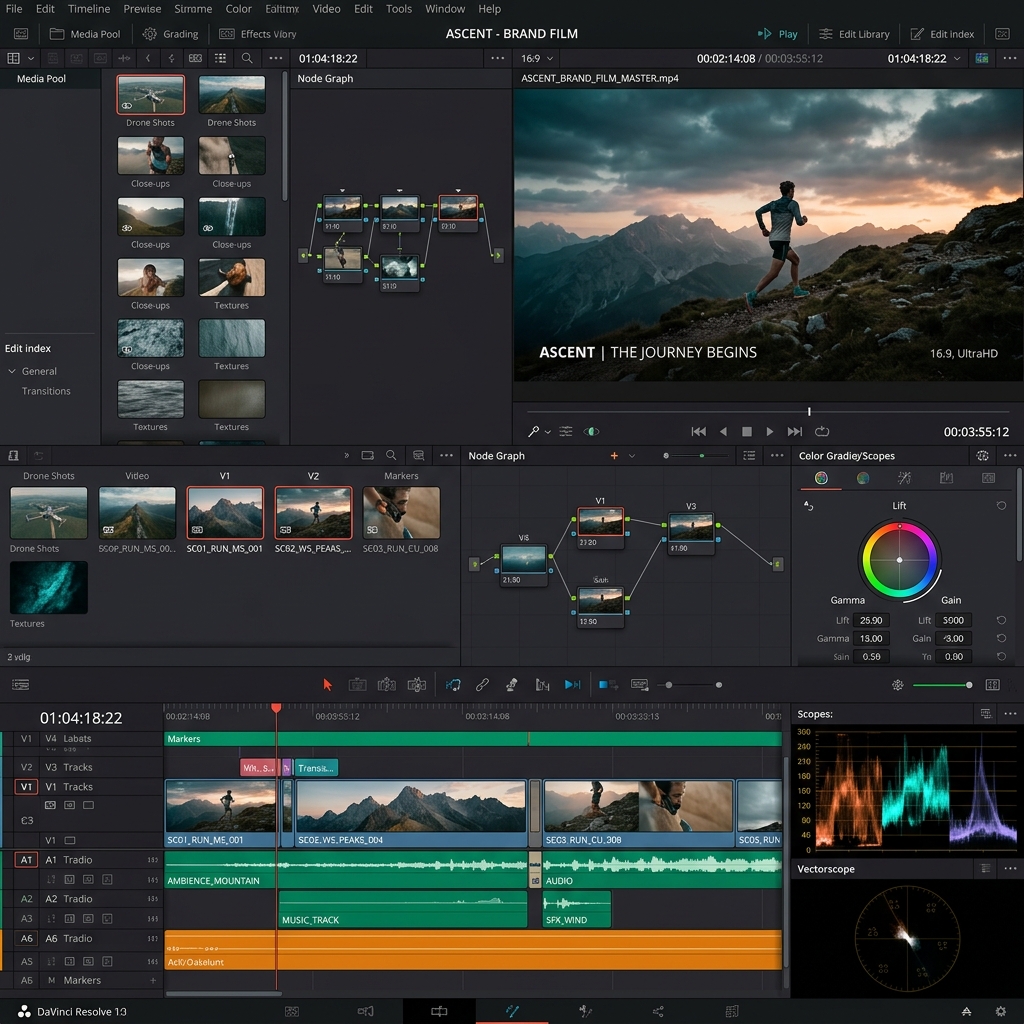 Brand film video editing